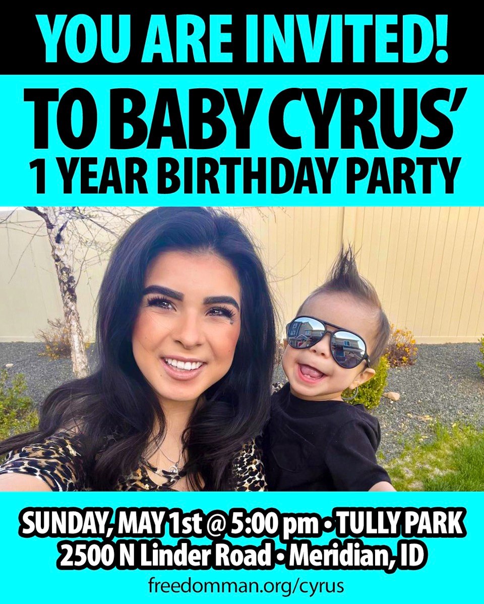 Baby Cyrus Party Invitation